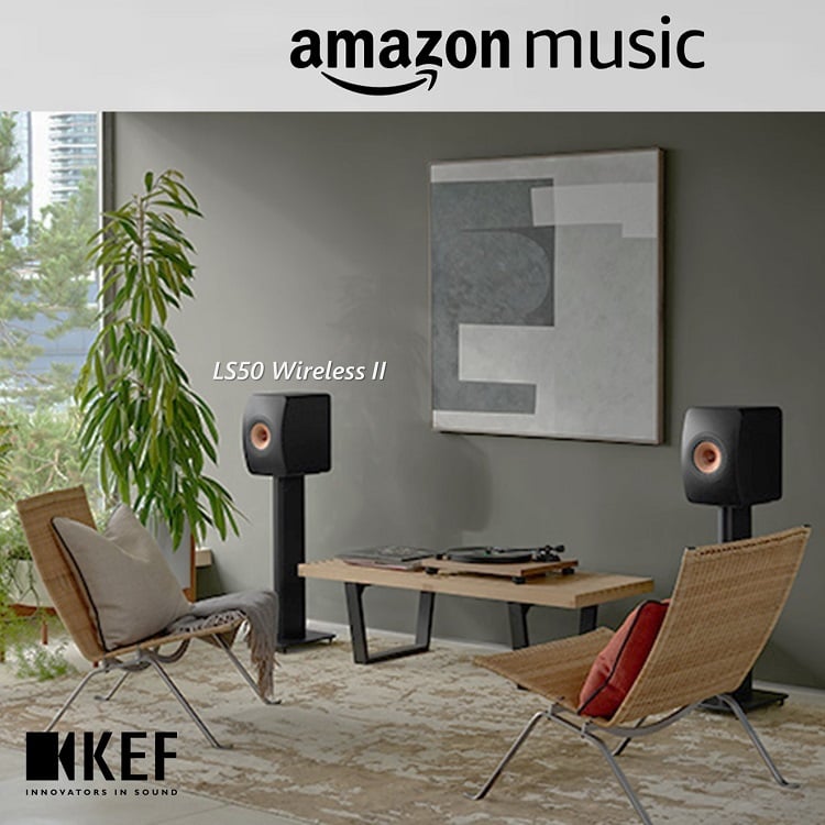 Акустические системы KEF LS50 Wireless II теперь поддерживают музыку в формате HD и Ultra HD в потоковом сервисе Amazon Music.