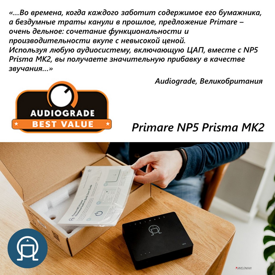 Вышел новый обзор сетевого проигрывателя NP5 Prisma MK2, подготовленный экспертами издания Audiograde.