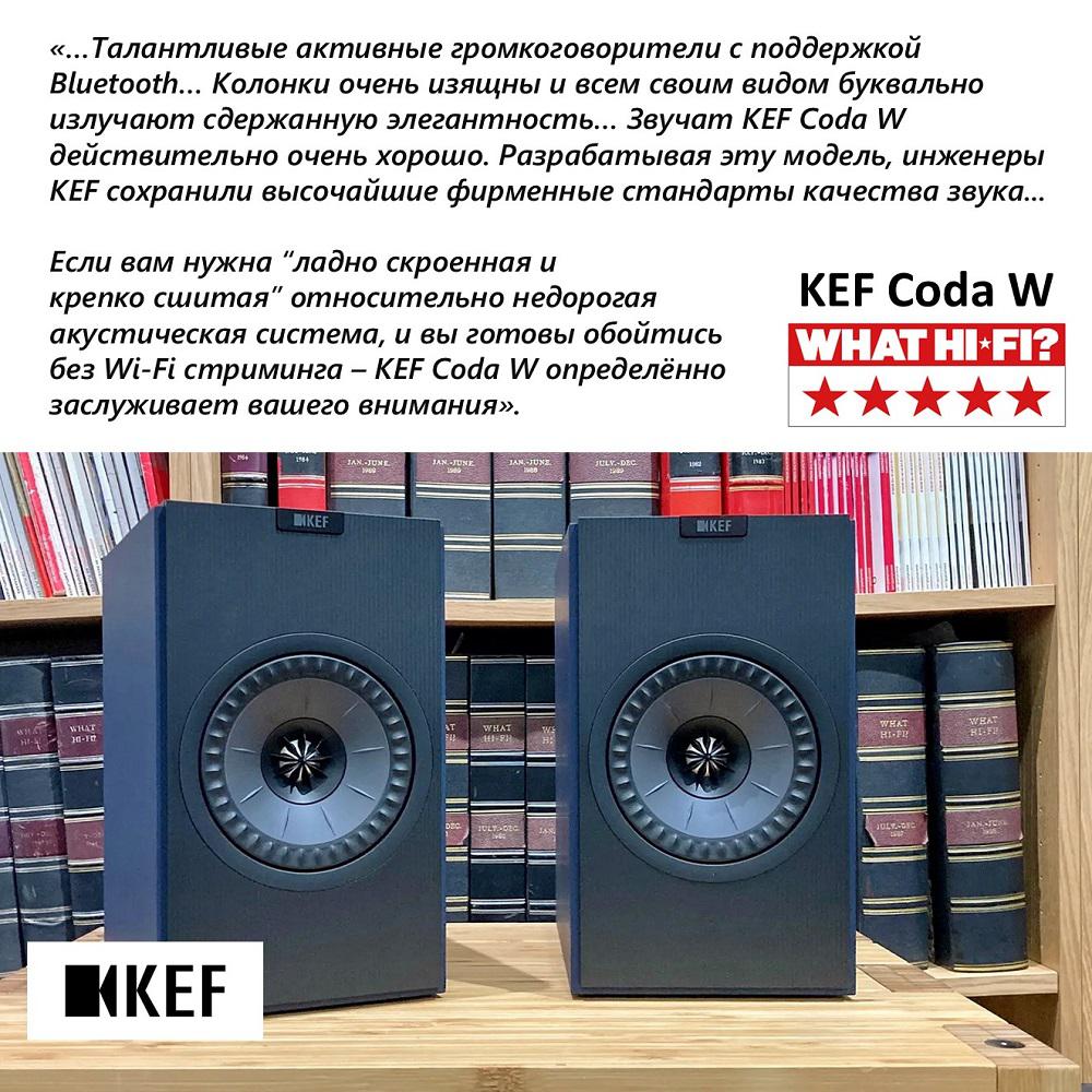 KEF Coda W - элегантные колонки с глубоким басом и чистым звучанием